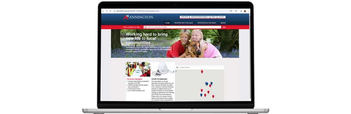 Annington Old Website 1300 X 425 Px