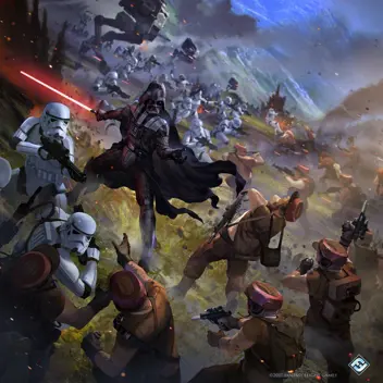 The Games Bunker - Tile Icon showing AI generated Star Wars Legion battle