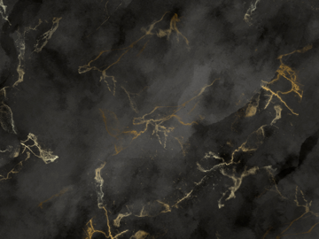 Lux Stone - An AI image of a darkgrey/black stone with gold veins marbling though out