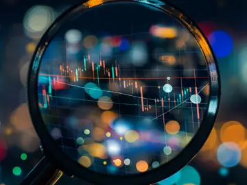 Echo - Tile - An AI generated image of a spy glass looking at blurred lights giving a digital technical feel