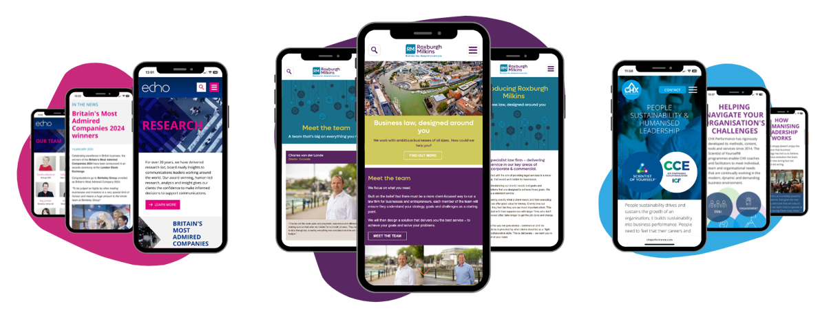 Our Services - Examples For Medium Business Service Page on Mobiles